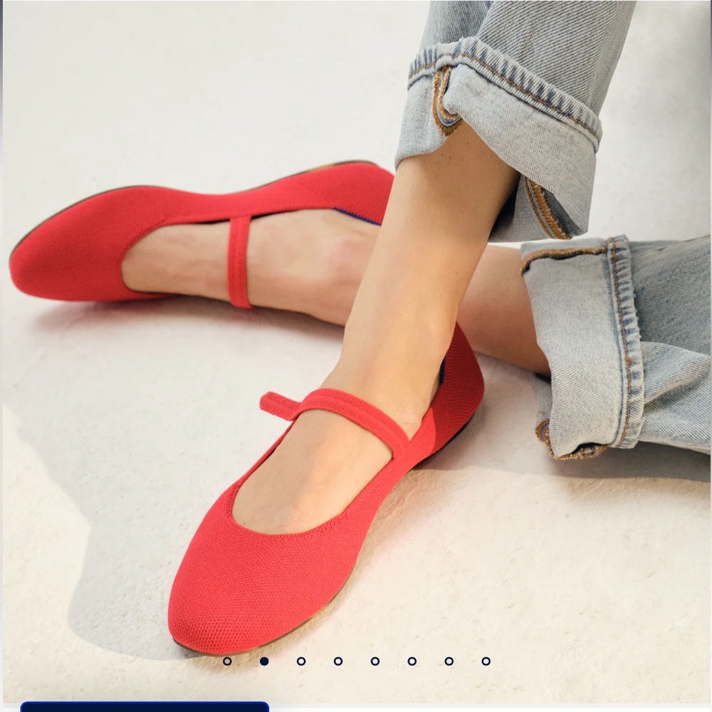 Rothy’s The Square Mary Jane in Lollipop Red (10) - Picture 2 of 11